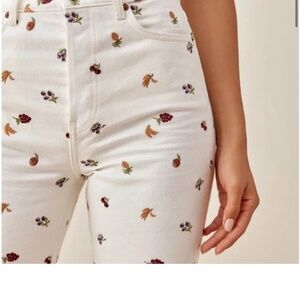 Reformation floral denim